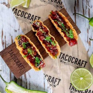 Tune poke tacos from Tacocraft