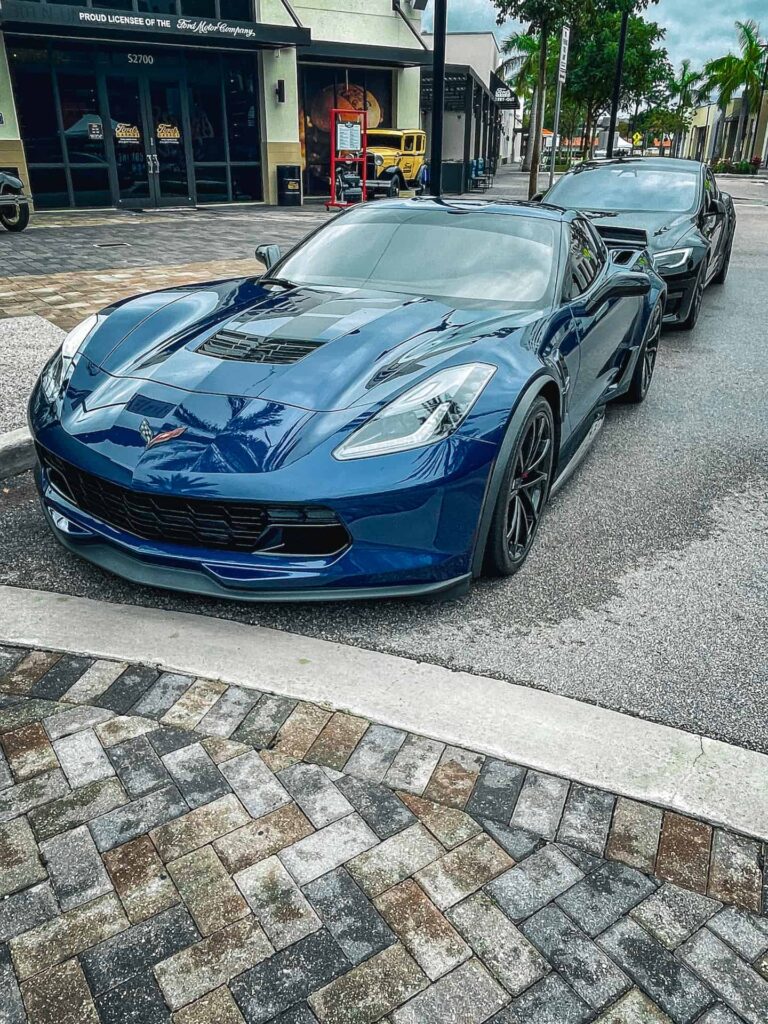 2017 Blue Chevrolet Corvette - Grand Sport