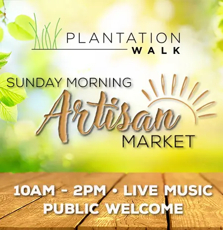 Sunday Morning Artisan Market: 10 AM – 2 PM