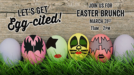 Join Rock & Brews for Easter Brunch, March 31, 11 AM – 2 PM