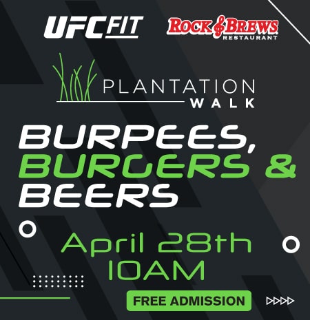 Burpees, Burgers, & Beers with UFC Fit and Rock & Brews Plantation Walk, April 28, 2024