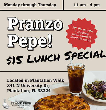 Pranzo Pepe $15 Lunch Special