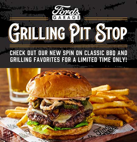 Ford’s Garage Grilling Pit Stop: Check out our new spin on classic BBQ and grilling favorites for a limited time only!