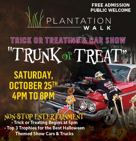 Trunk or Treating and Car Show: October 25, 2025